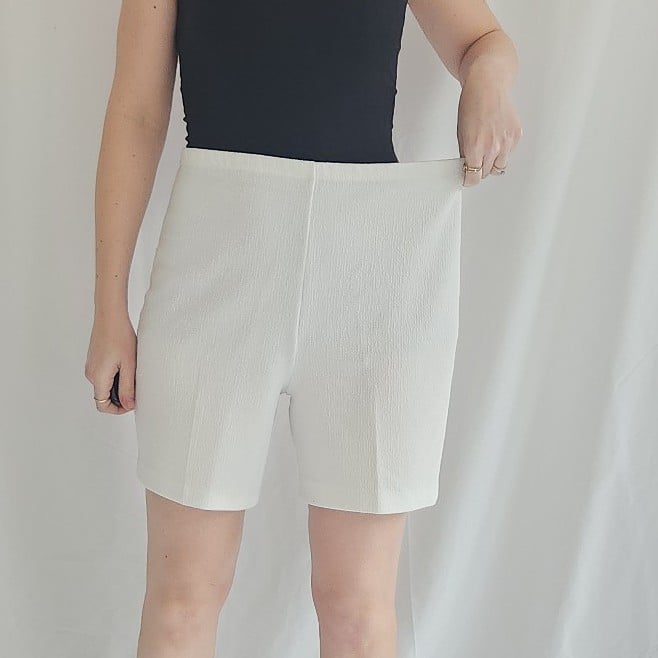 70s/80s White High Rise Shorts