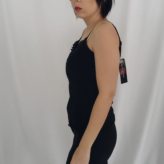 Y2K Deadstock Black Coquette Top