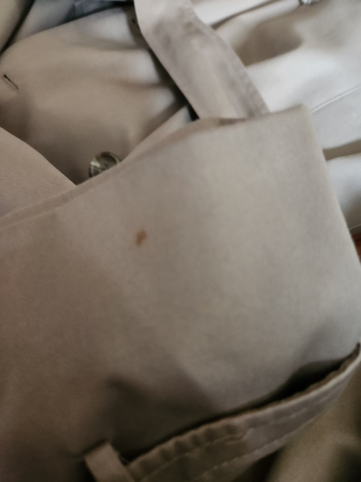 90s Classic Trench Coat with Wool Liner