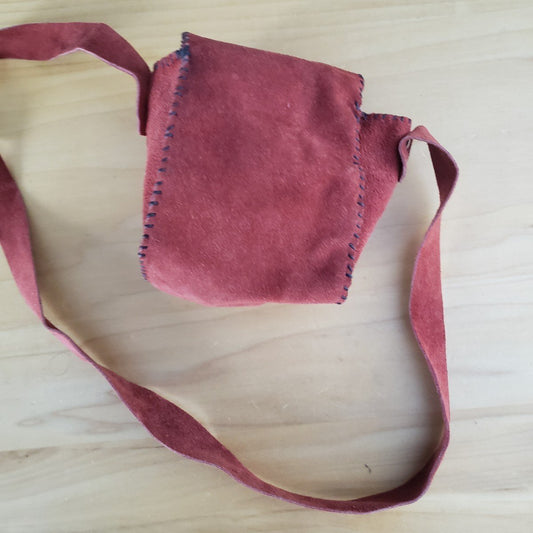 Vintage Hand Made Suede Mini Bag