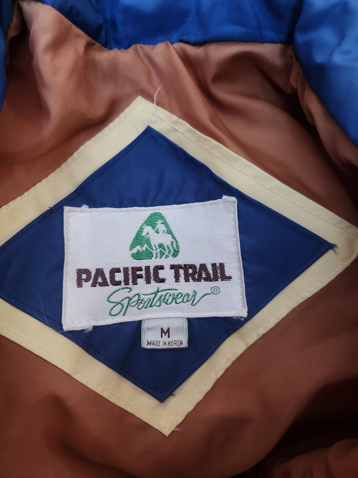 80s Blue Orange and Yellow Lightweight Jacket