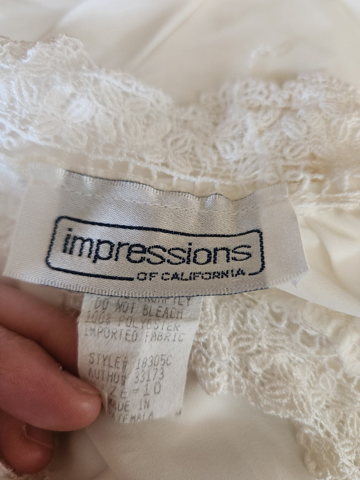 80s/90s Cream Blouse with Frilly Neckline