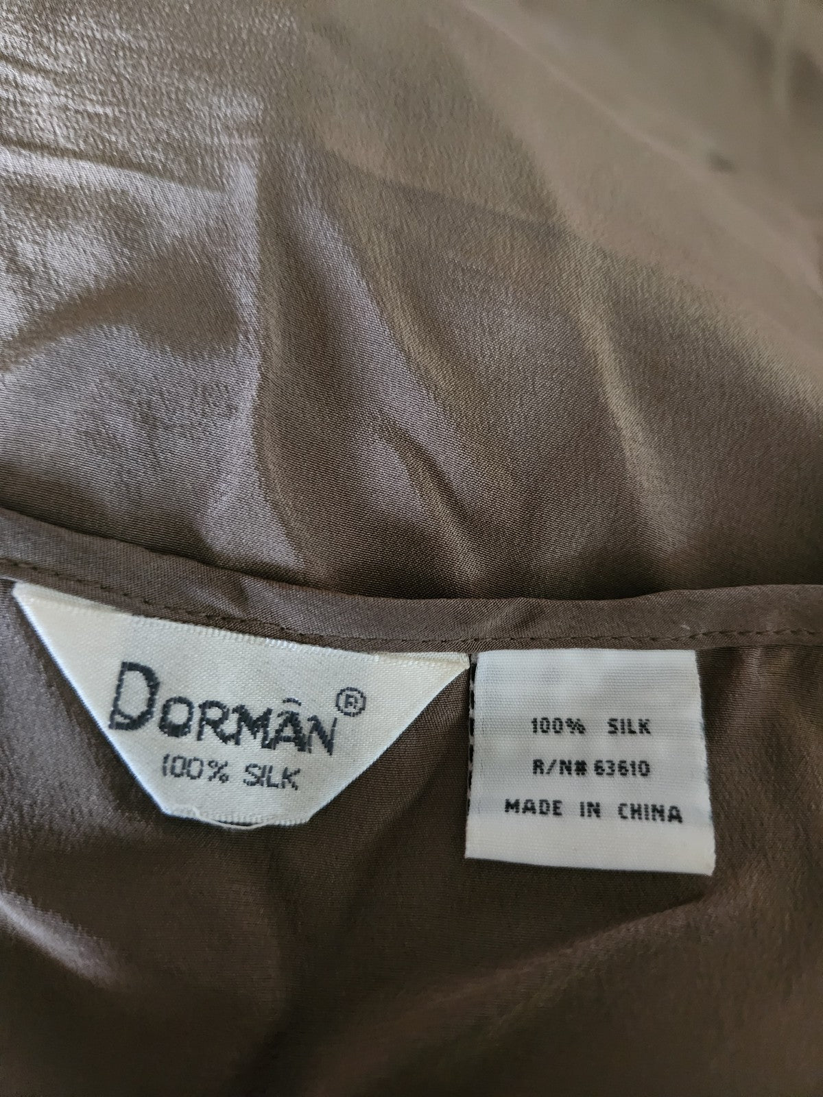 90s Olive Green Sleeveless Silk Blouse