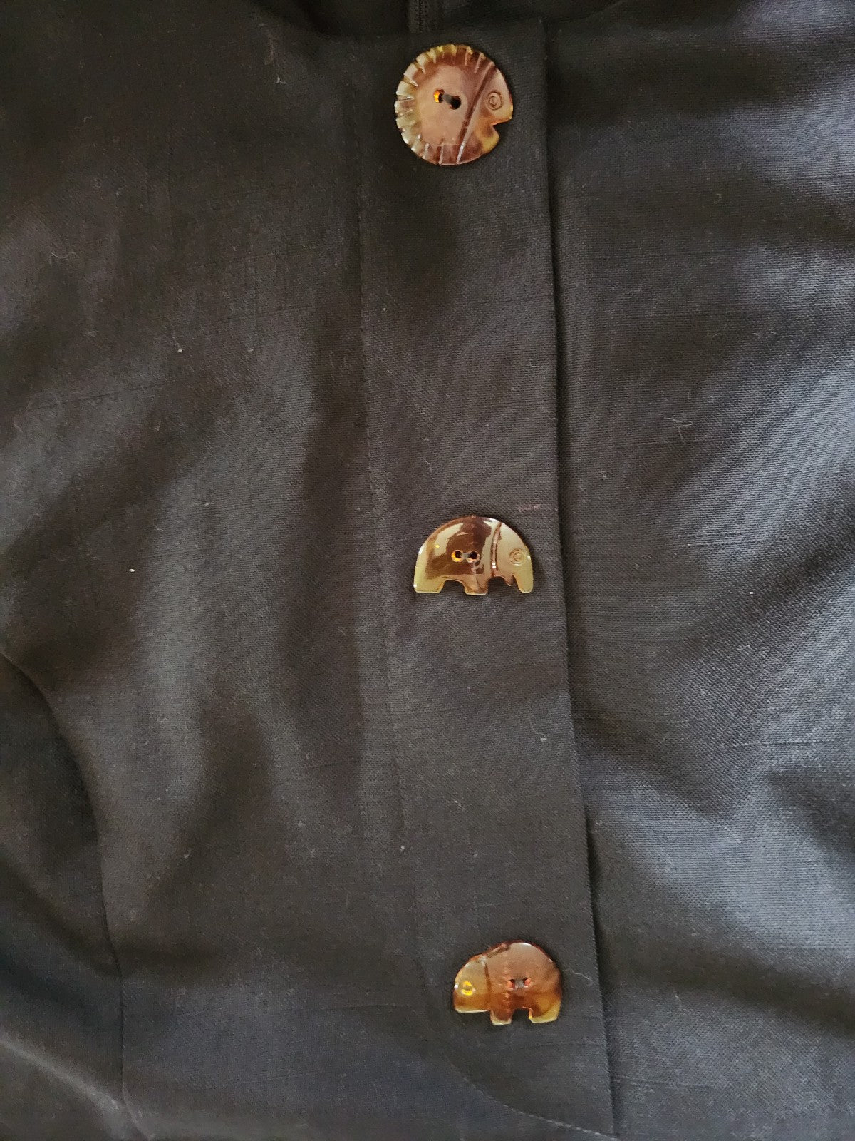 90s Deadstock Black Midi Dress