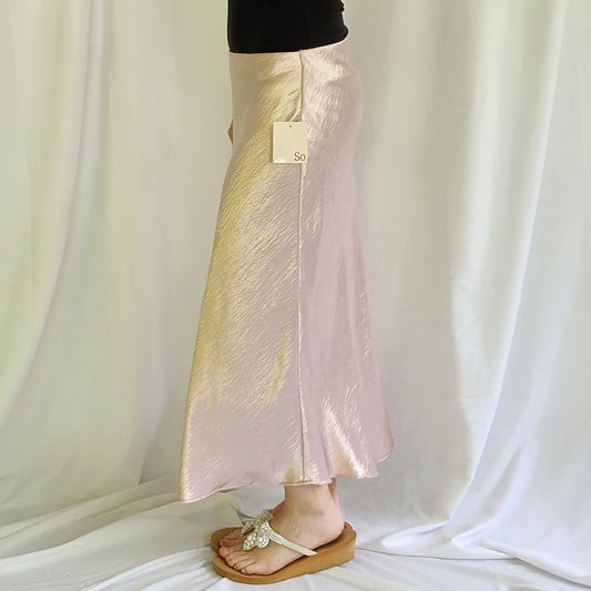Y2K Deadstock Pink Satin Skirt