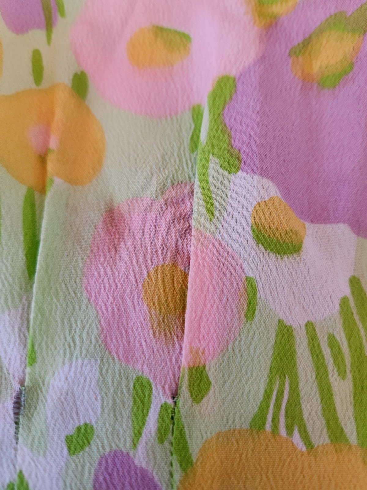 60s/70s Hand Made Floral High Neck Maxi Dress