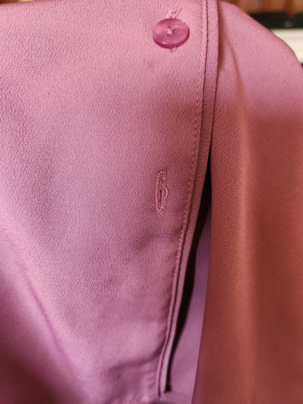 80s Mauve Button Down Blouse