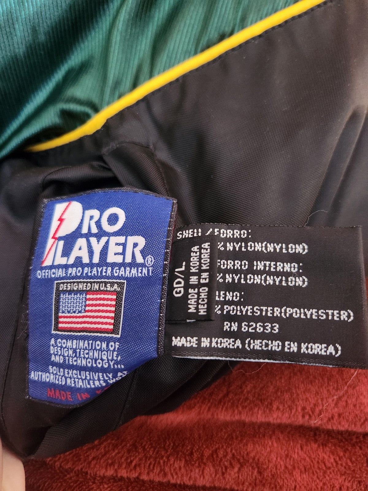 90s Green Bay Packers Reversible Puffer Coat