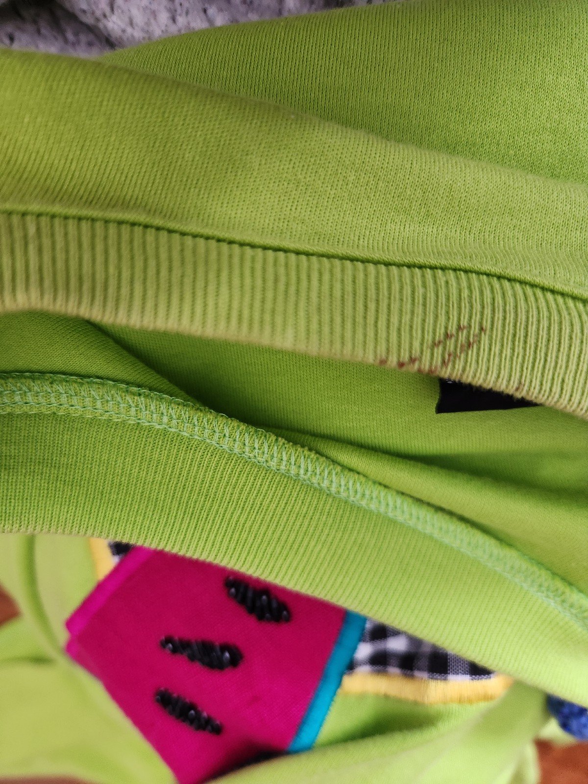 90s Lime Green Fruit Theme Tee and Maxi Skirt