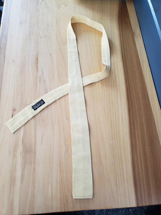 60s Yellow Square Skinny Tie