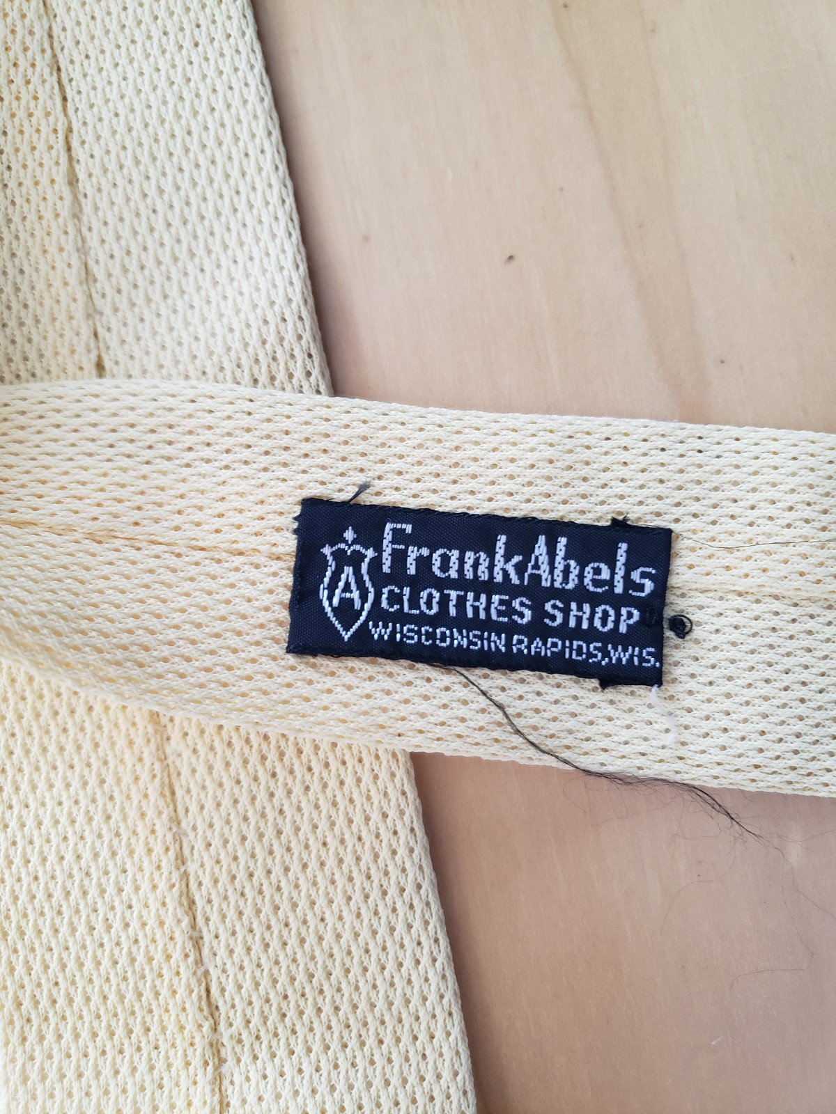 60s Yellow Square Skinny Tie