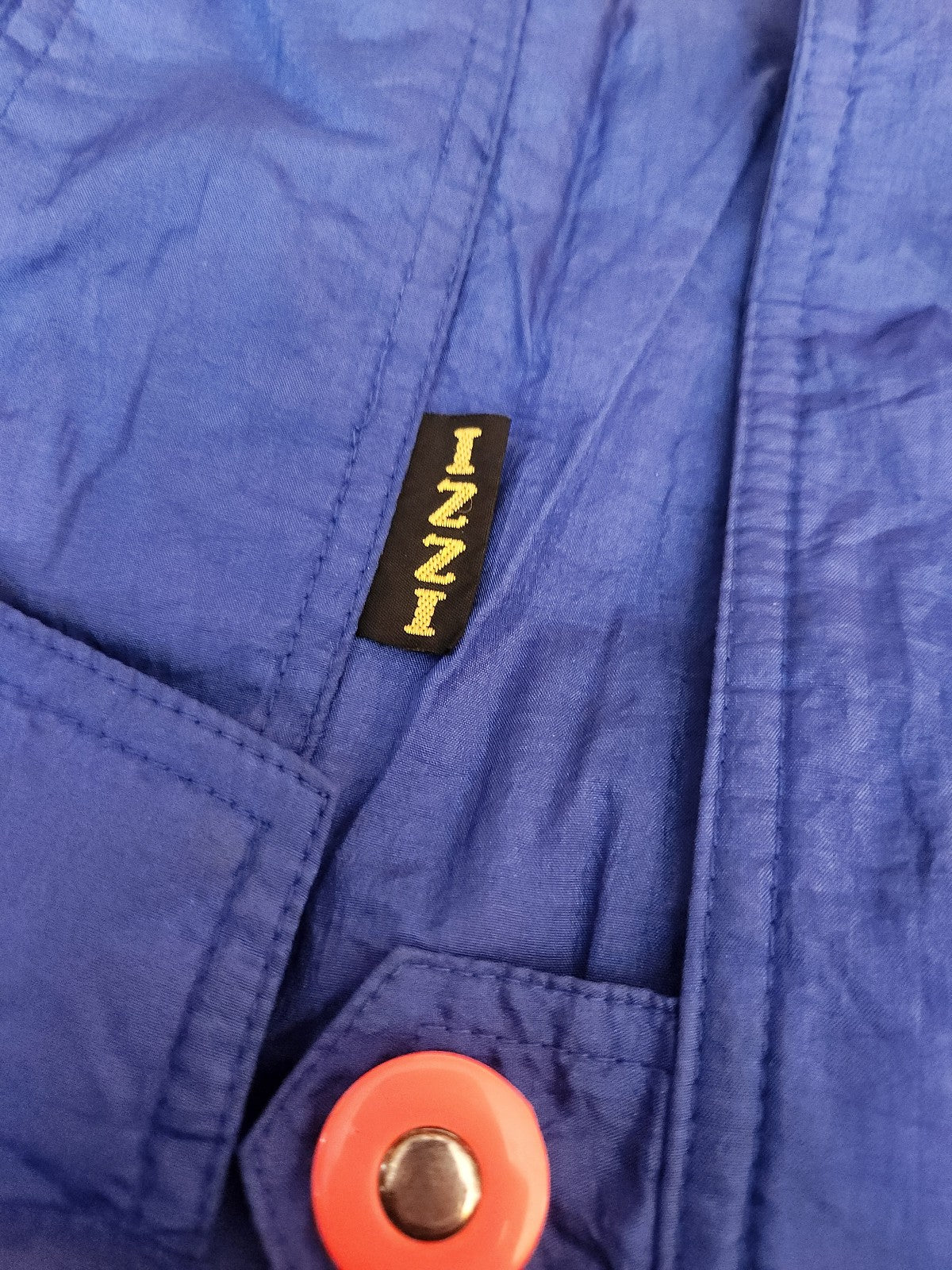 80s Blue Nylon Puffer Jacket