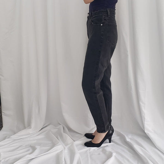 80s/90s Sasson Black High Rise Jeans