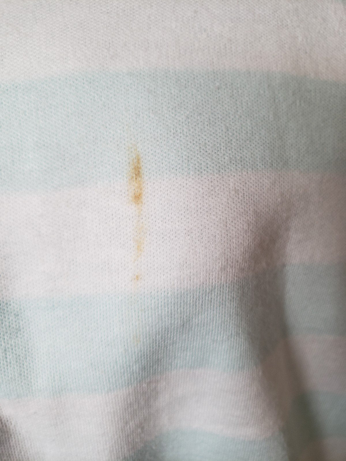 80s Jantzen Blue and White Striped Shirt