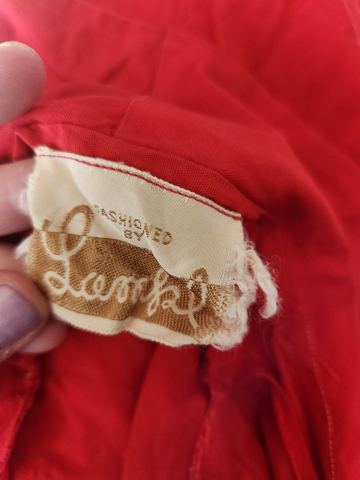 60s Red Sleeveless Day Dress