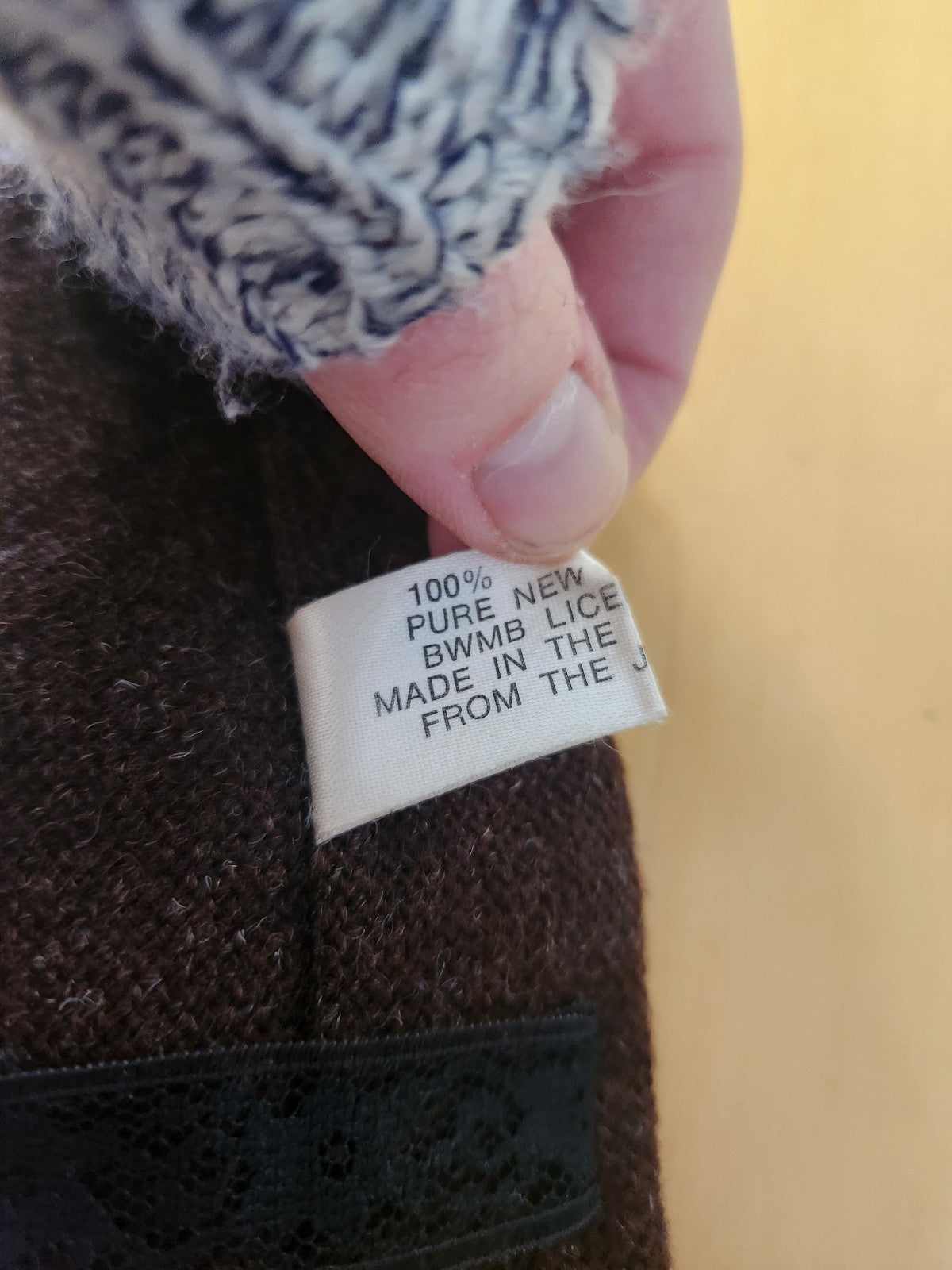 Vintage Brown British Wool Tie