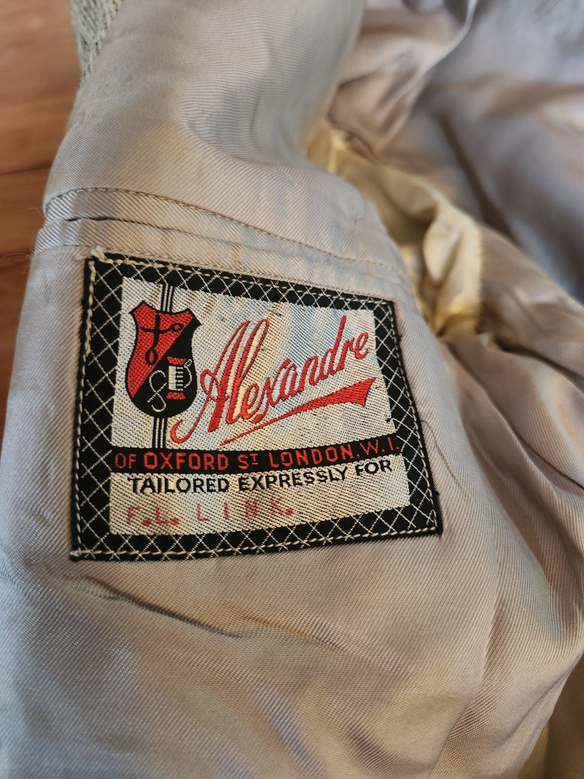 60s Cream and Black Wool Blazer