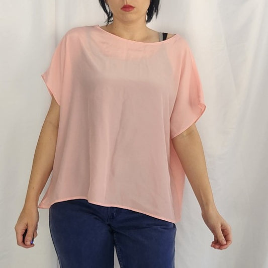 80s Boxy Pink Shirt
