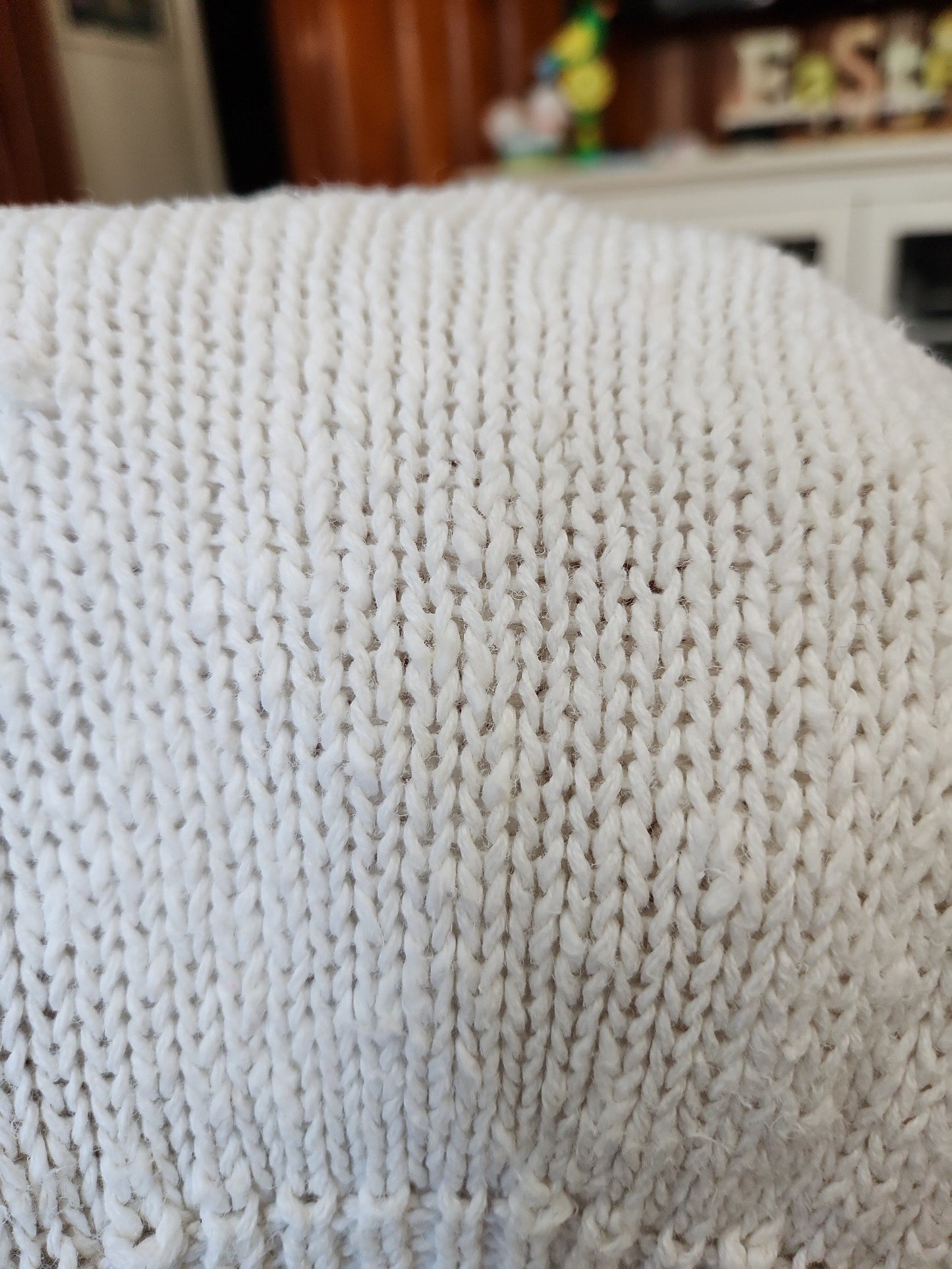 80s White Sleeveless Sweater