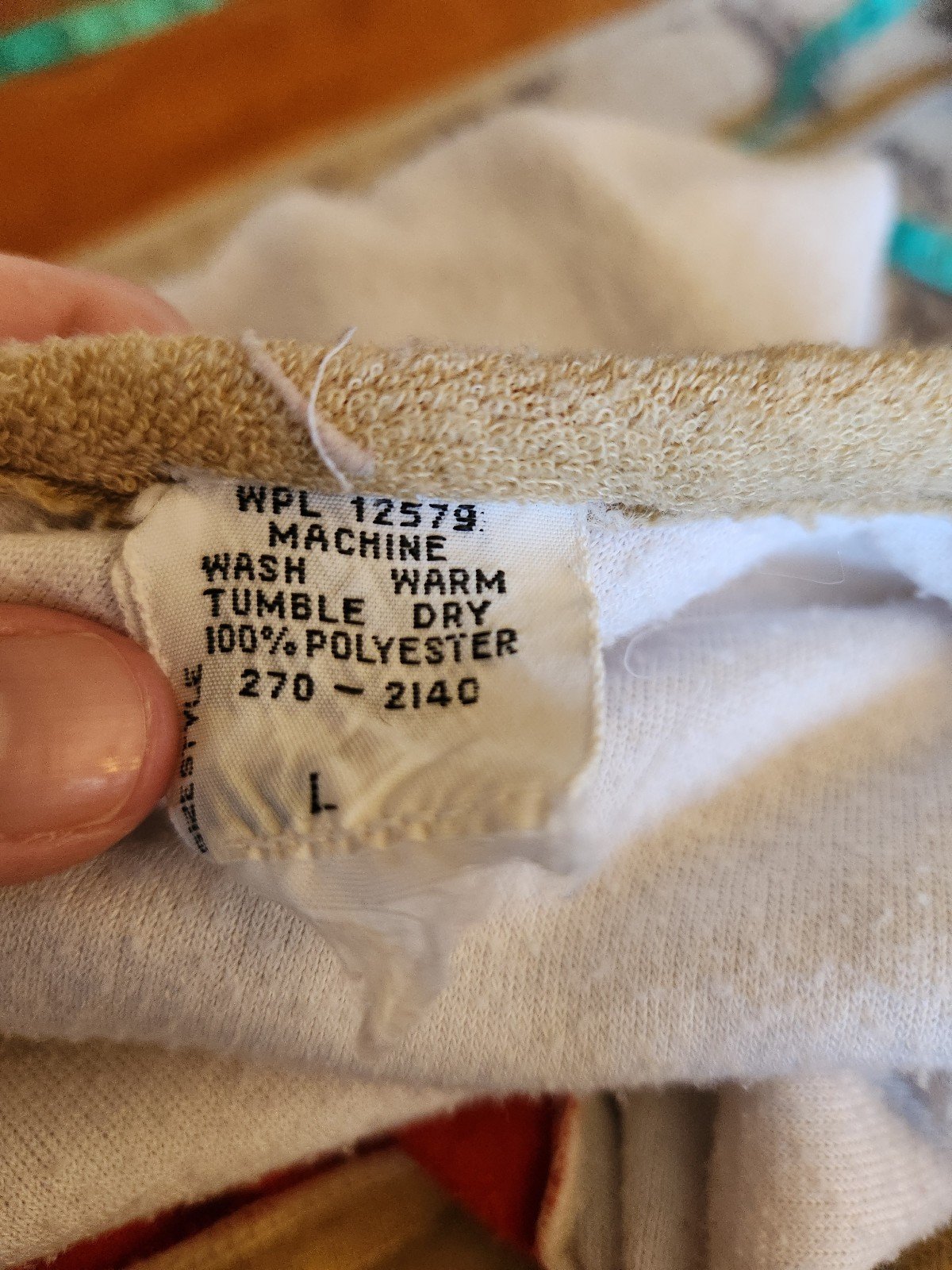 70s/80s White, Tan, and Red Terrycloth Tank Top