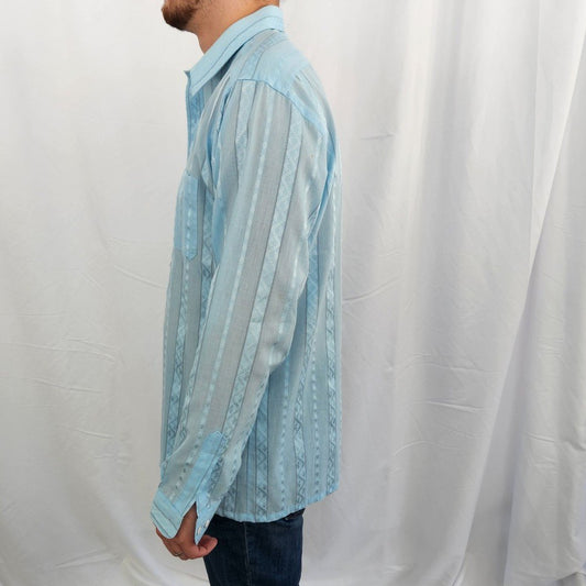 90s Blue Button Down