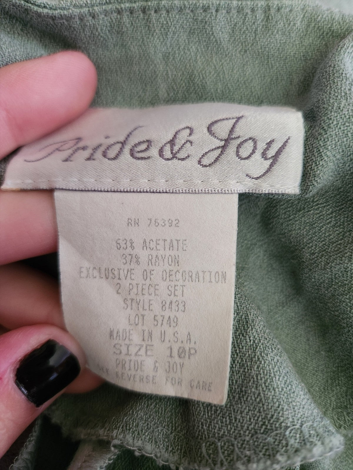 90s Green Top and Pants Set