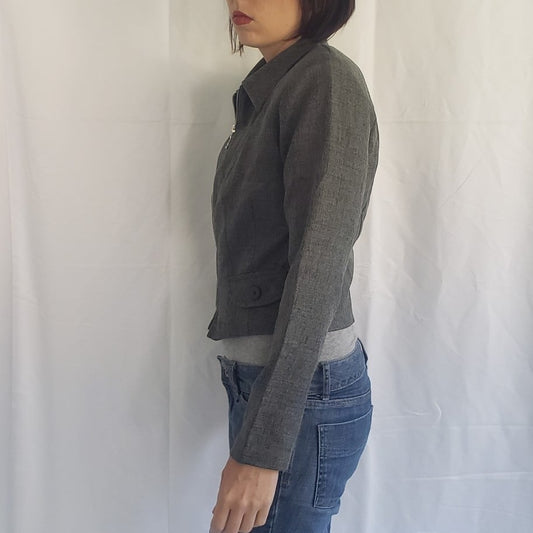 Y2K All That Jazz Gray Jacket