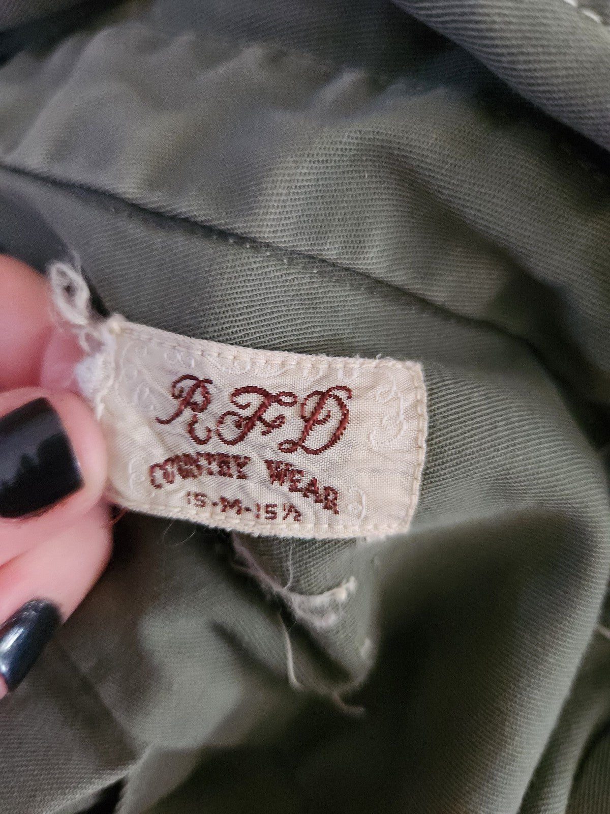 Vintage Green RFD Country Wear Cotton Shirt