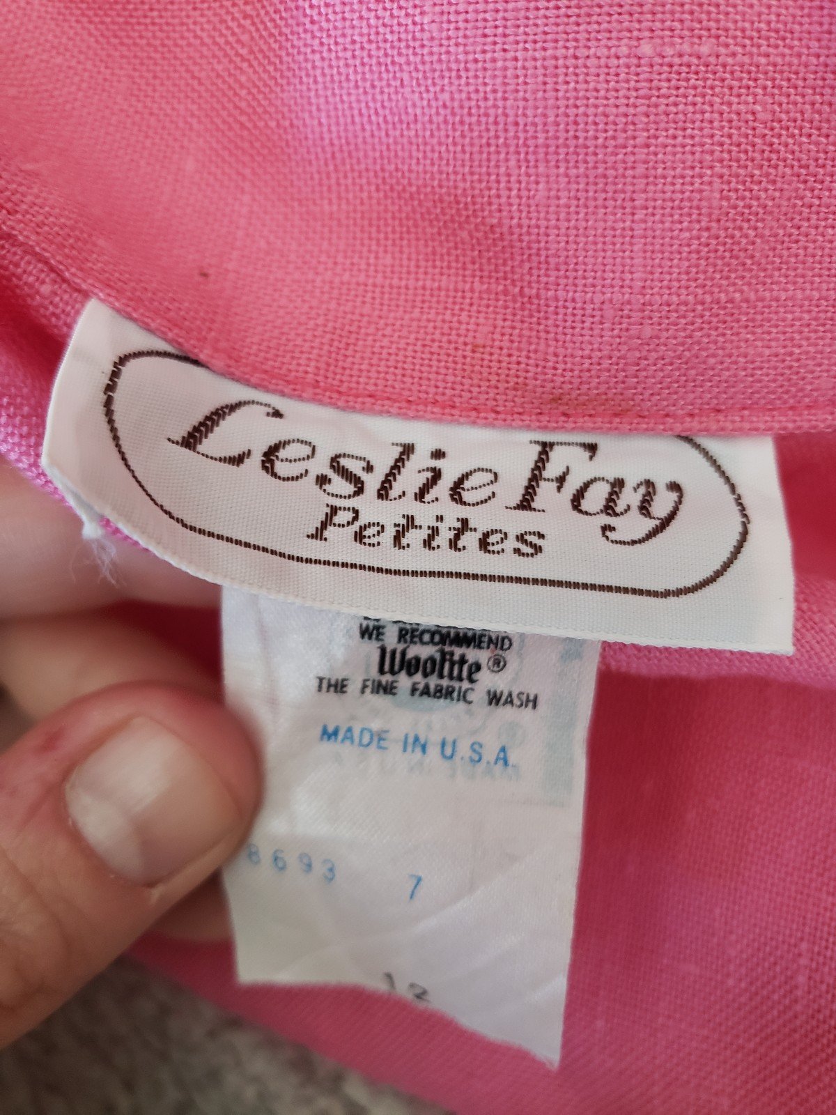 80s Pink Double Breasted Dress