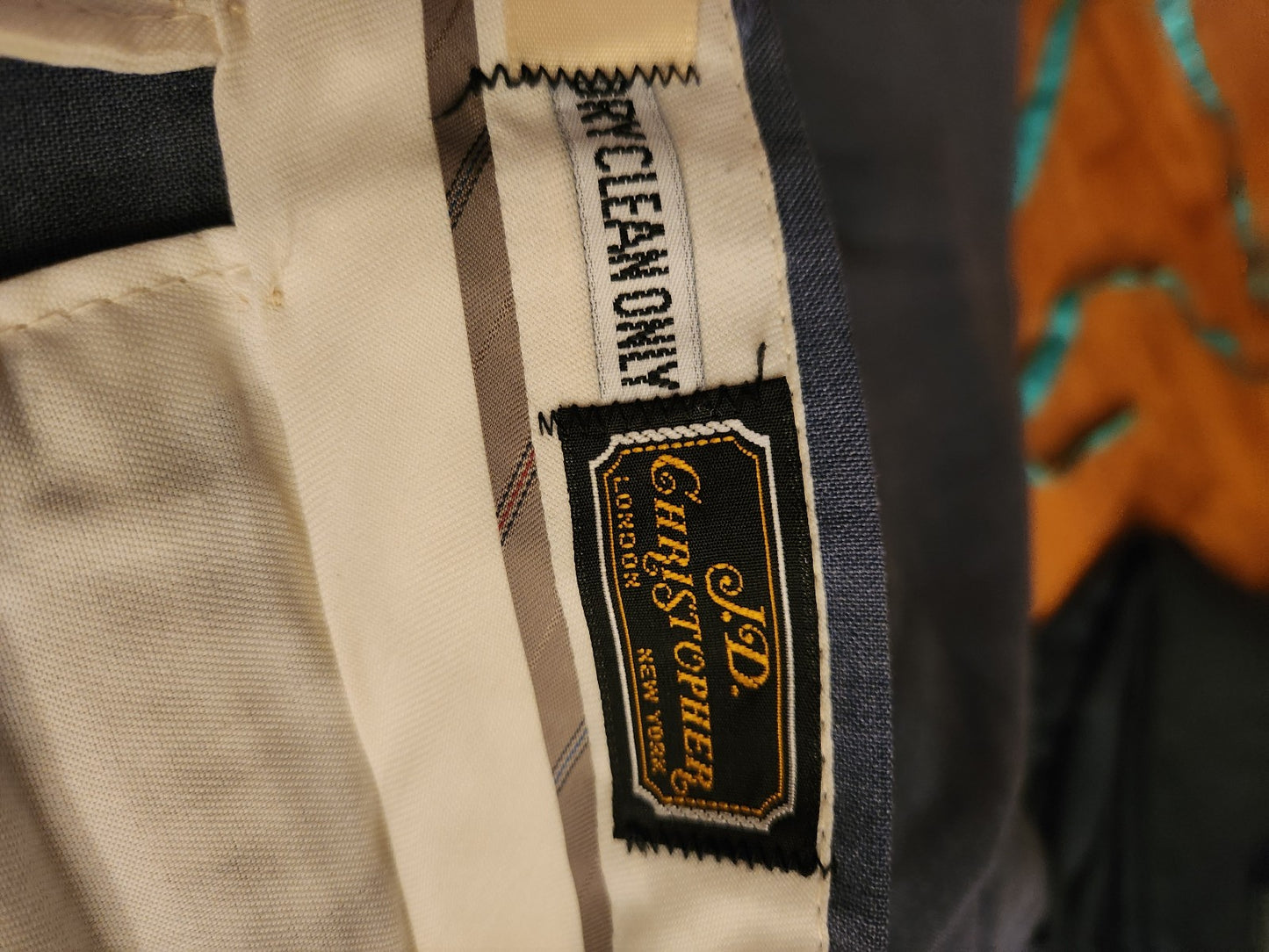 80s Blue Pleated Slacks