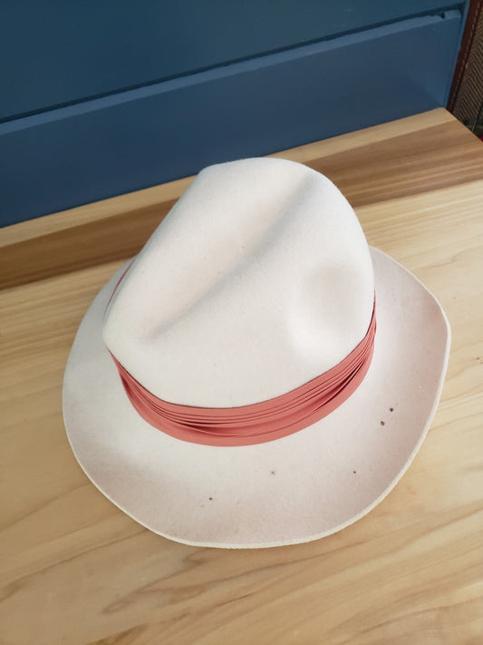 Vintage Wool Felted Summer Hat