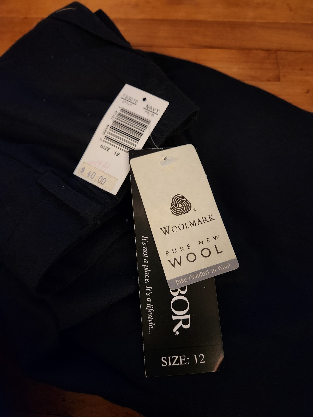 90s Navy Blue Wool Blazer and Shorts Set