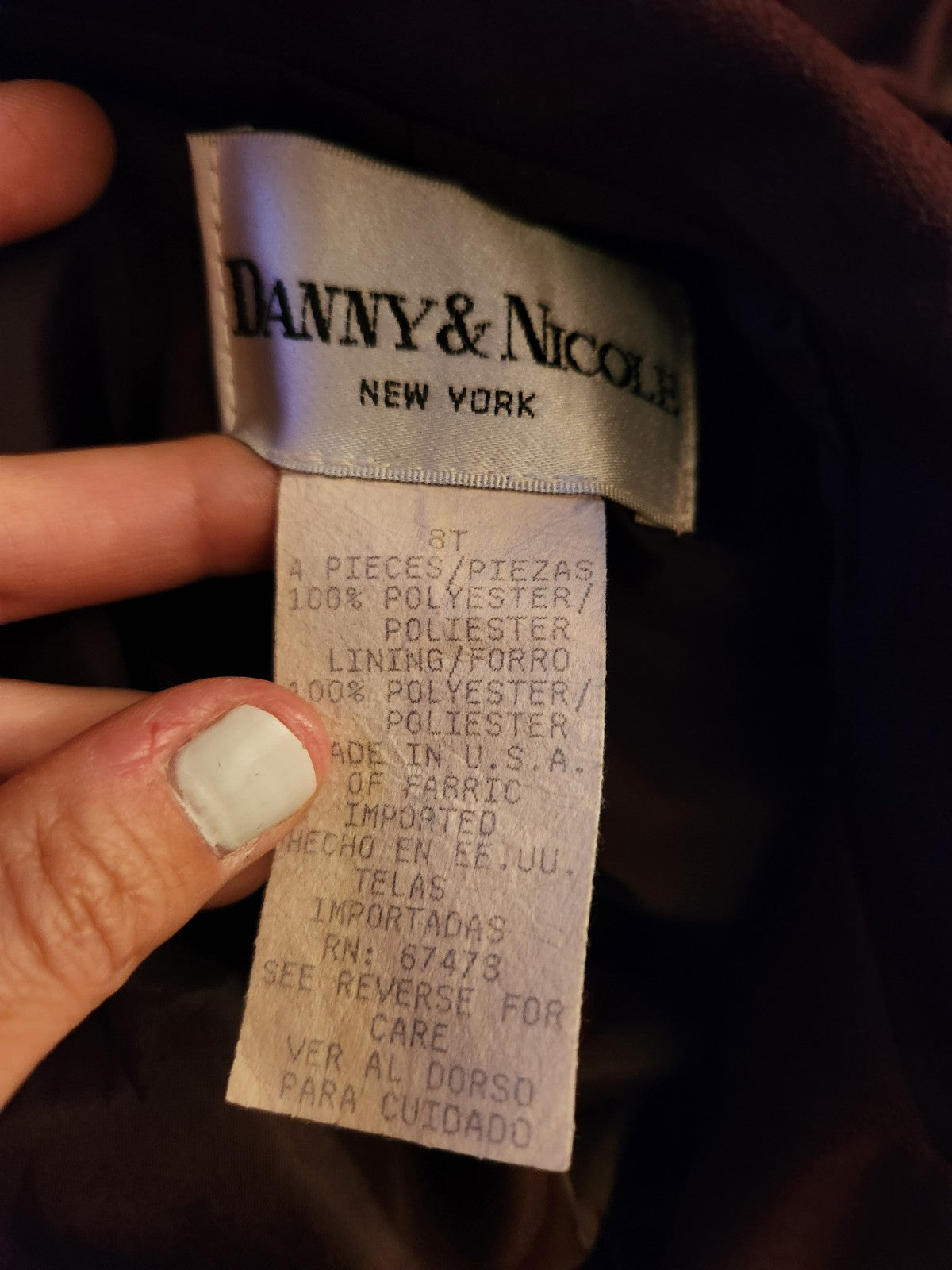 90s Four Piece Purple Suit Set