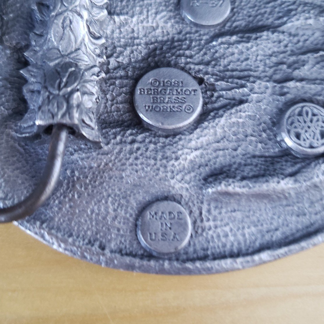 80s Brass Eagle Biker Belt Buckle