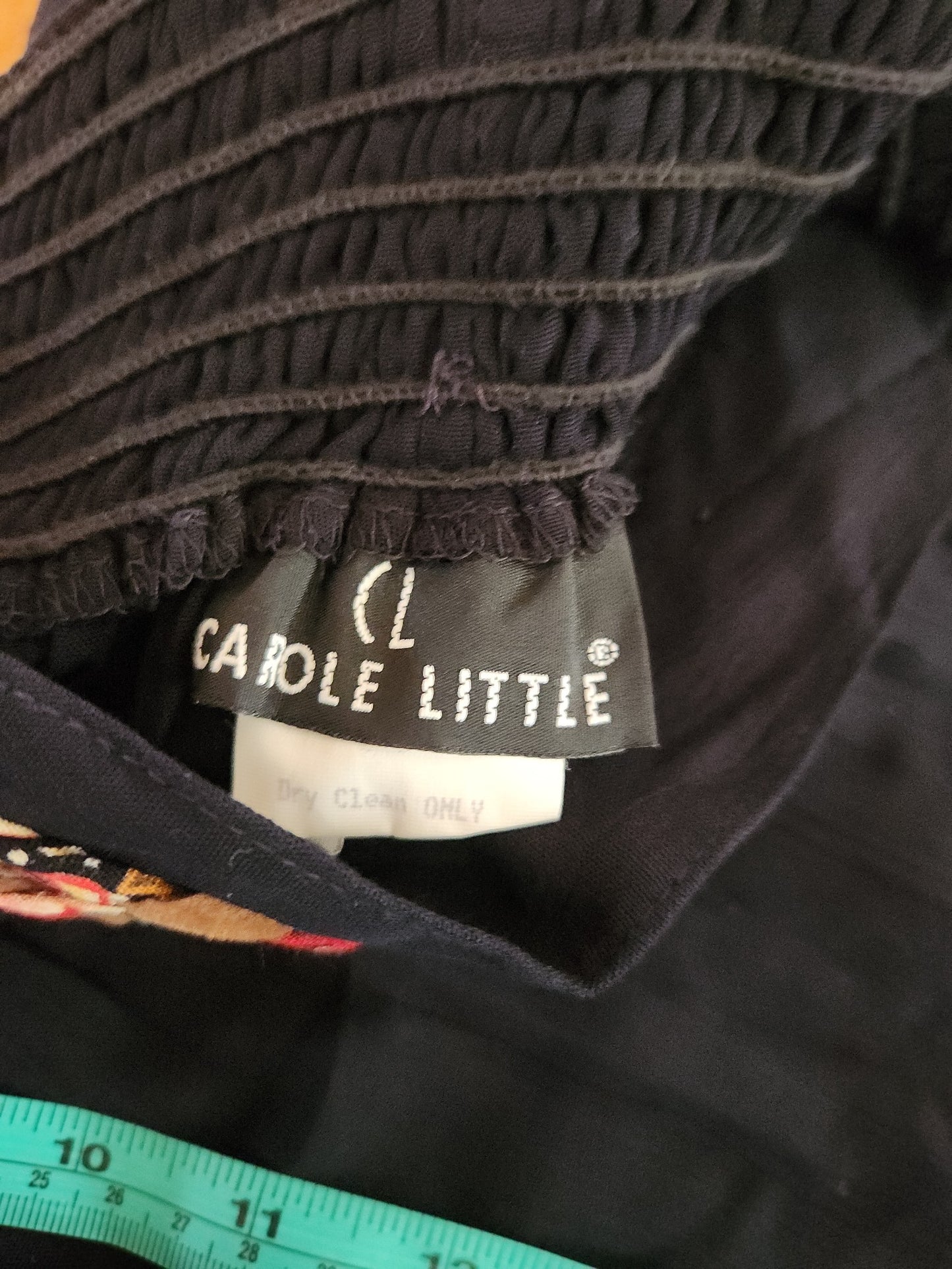 90s Black Rayon Pants and Tops Set