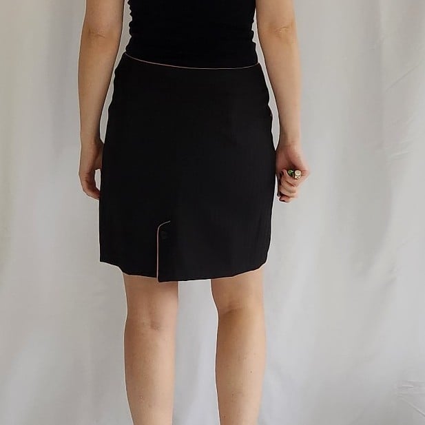 Y2K Black Skirt Suit