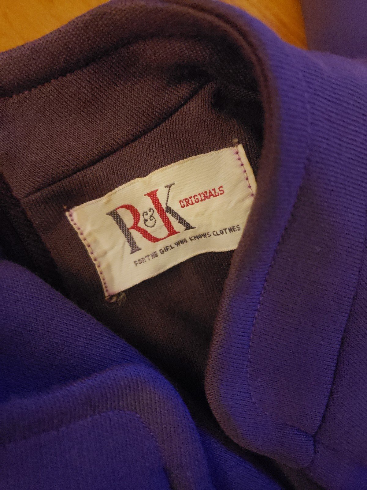 90s/00s Purple Long Sleeve Dress