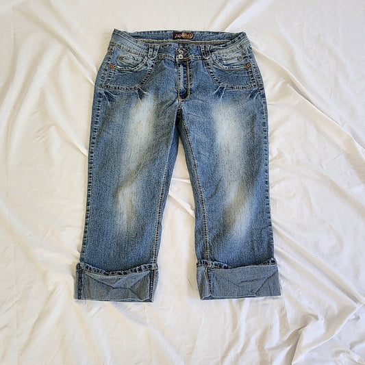 Y2K Angels Low Rise Capri Jeans