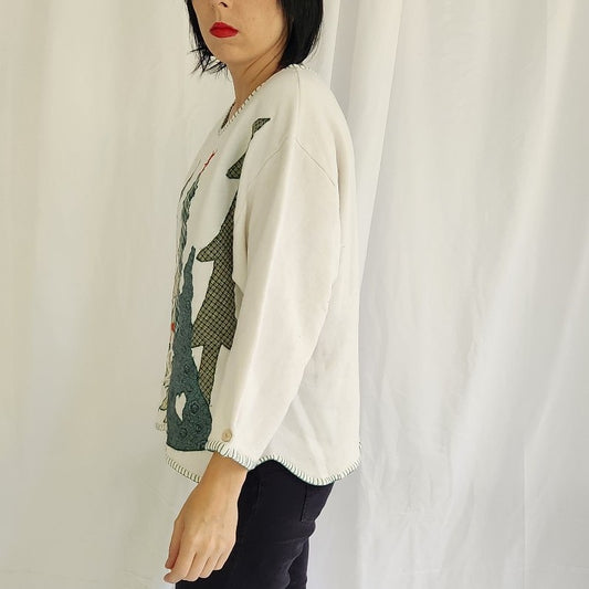 90s/00s Christmas Tree Sweatshirt