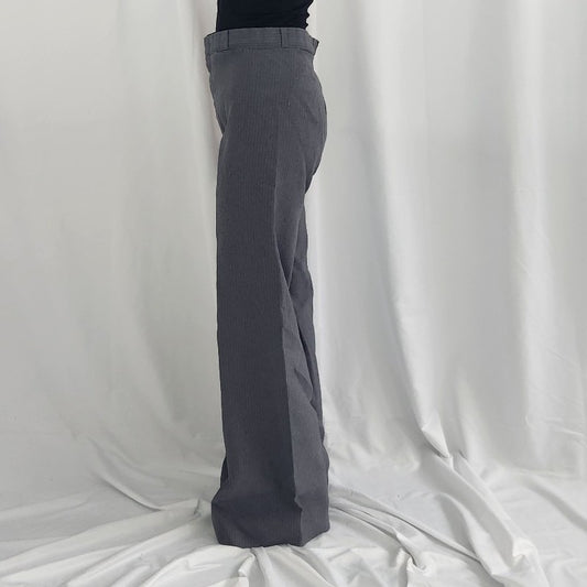70s Gray Pinstripe Wide Leg Pants
