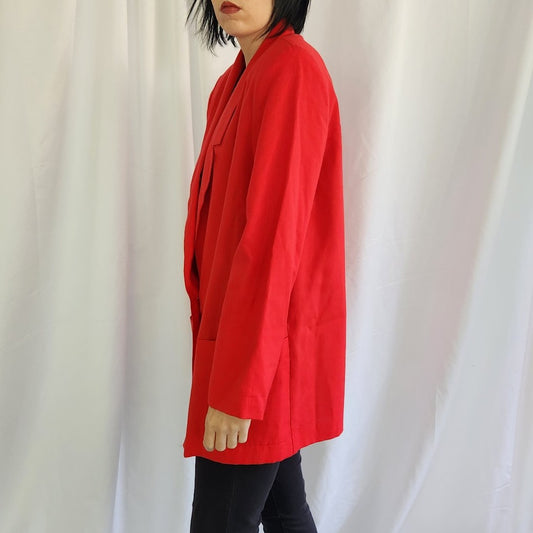90s Deadstock Red Blazer