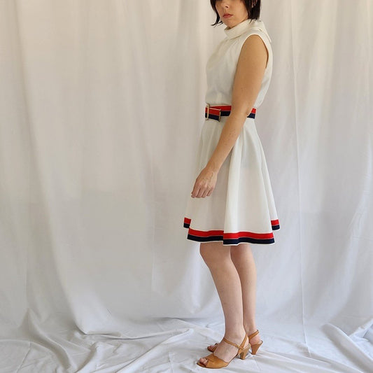 70s White Minidress