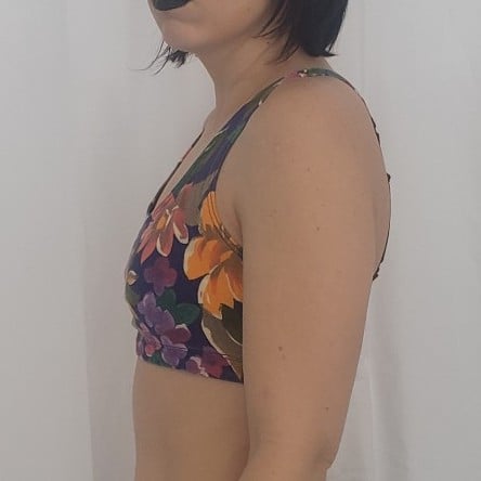90s Floral Sports Bra