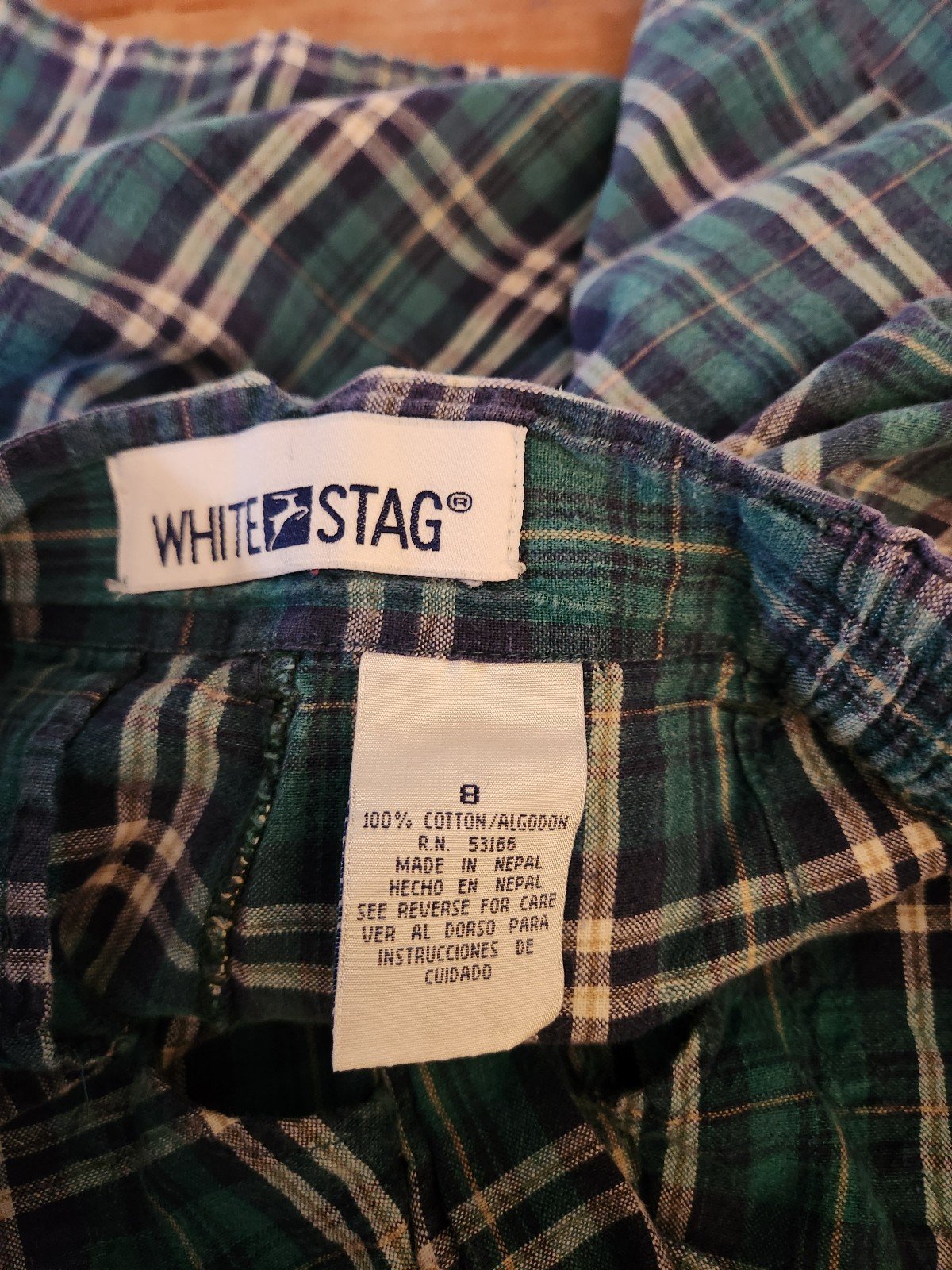 90s Green and Blue Plaid Shorts