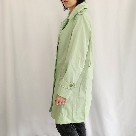 60s/70s Pastel Green Home Made Trench Coat