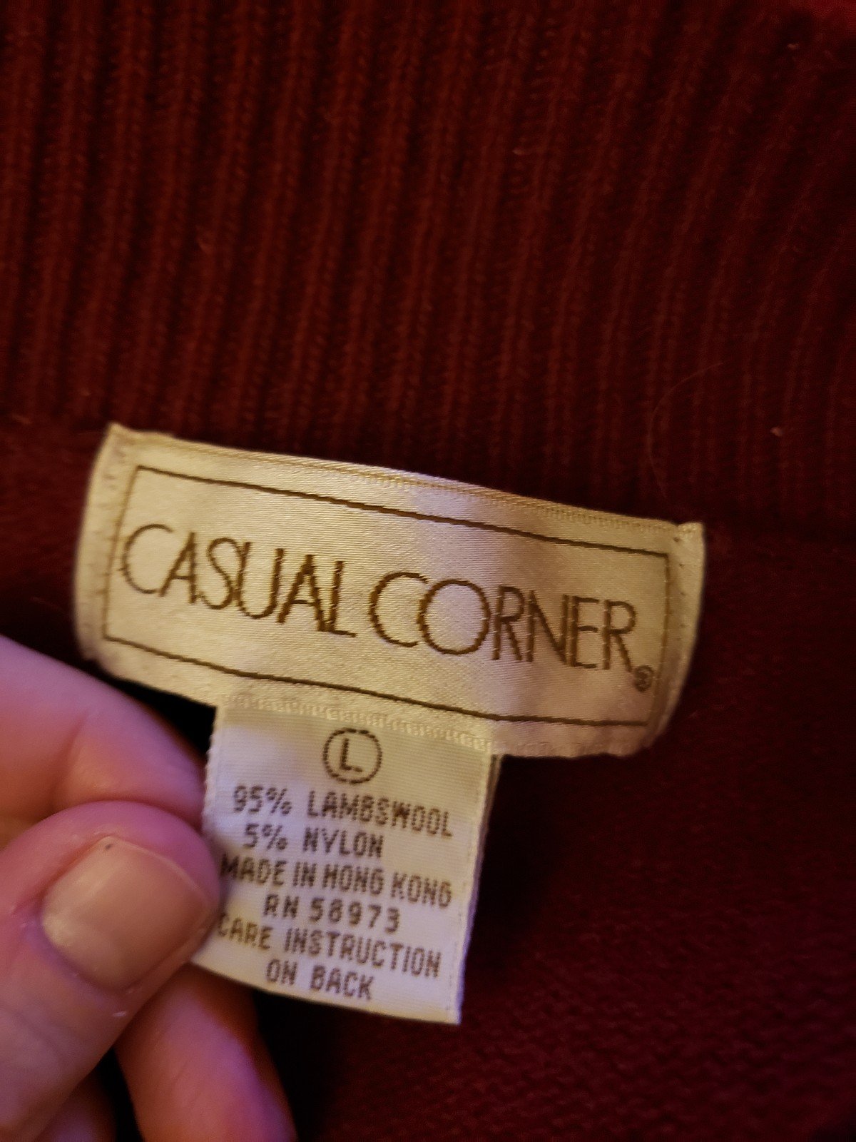 90s Casual Corner Lambswool Cardigan