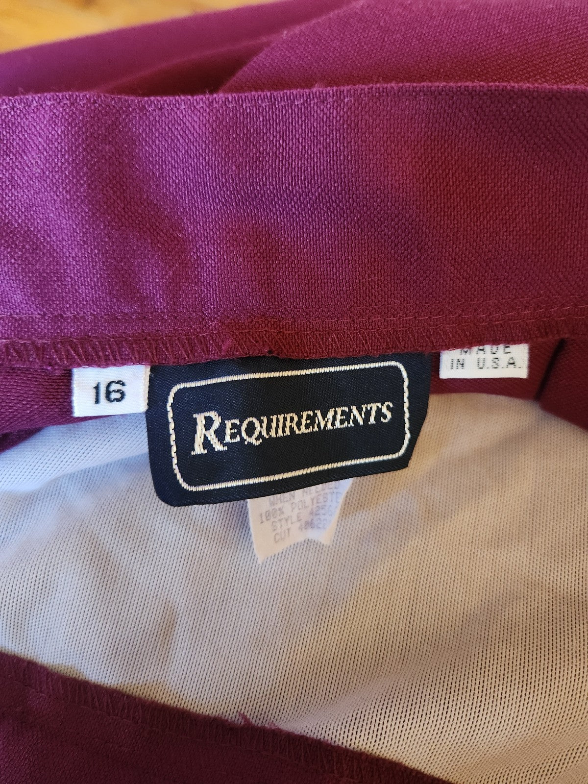 80s Purple Pleated Trousers