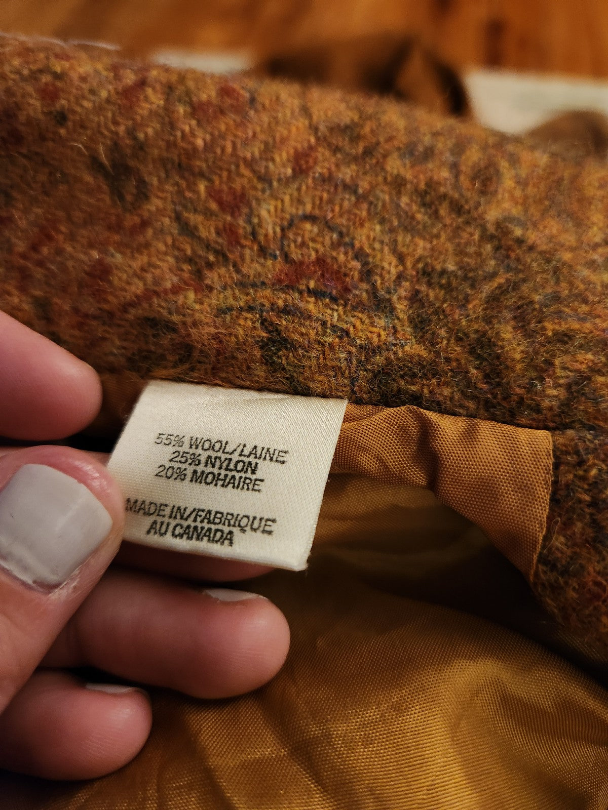 80s Yellow and Brown Wool Suit