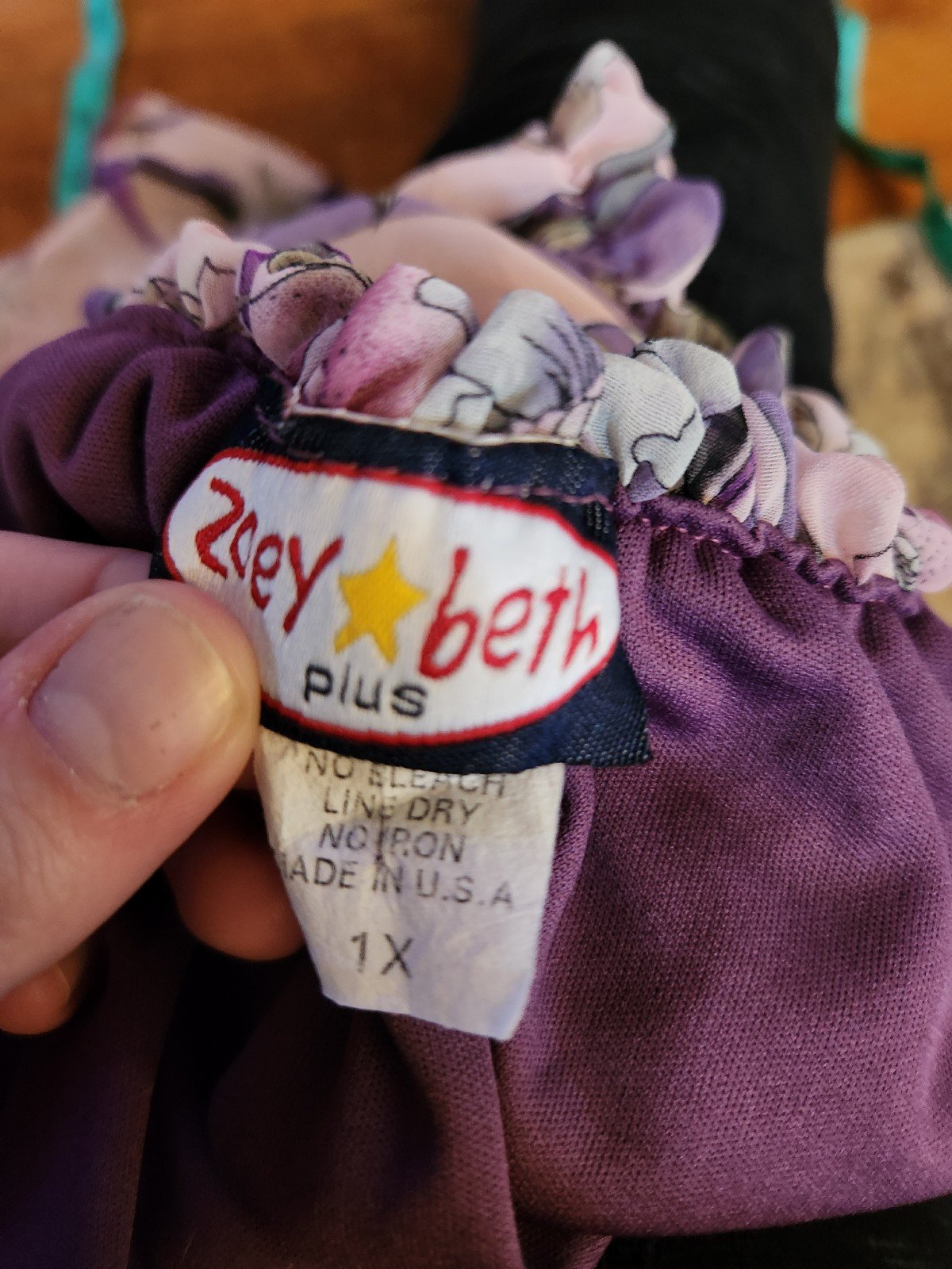 Y2K Purple Floral Off the Shoulder Top