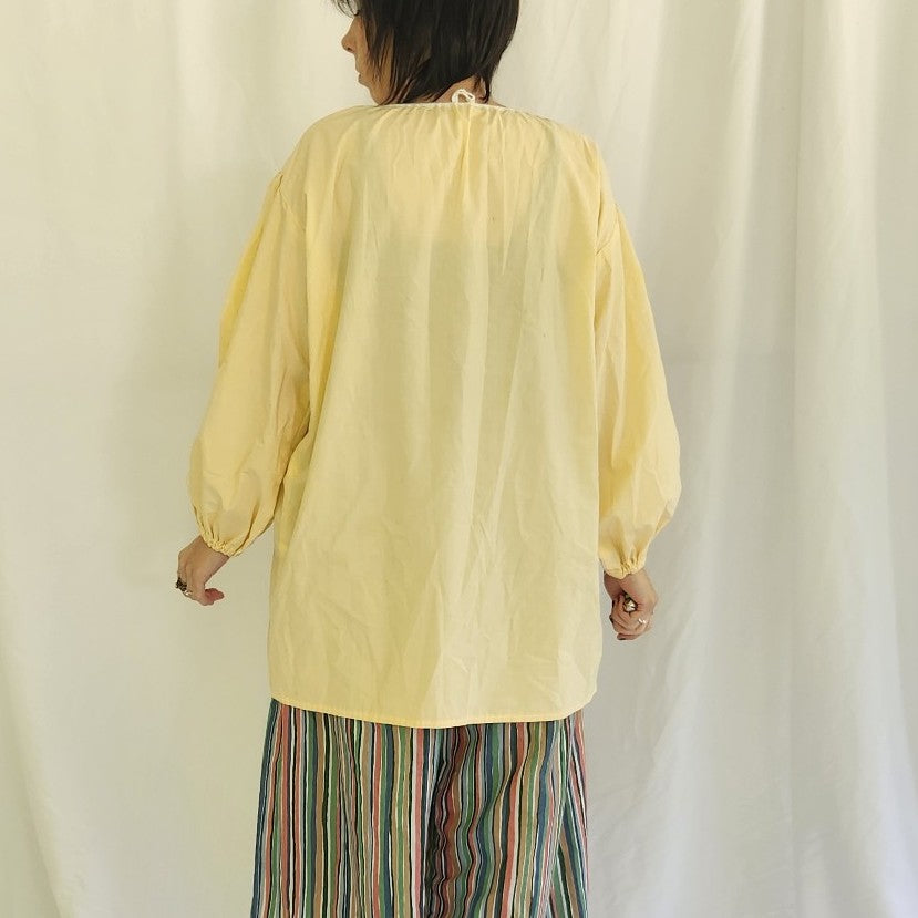 Vintage Homemade Cream Renaissance Fair Blouse